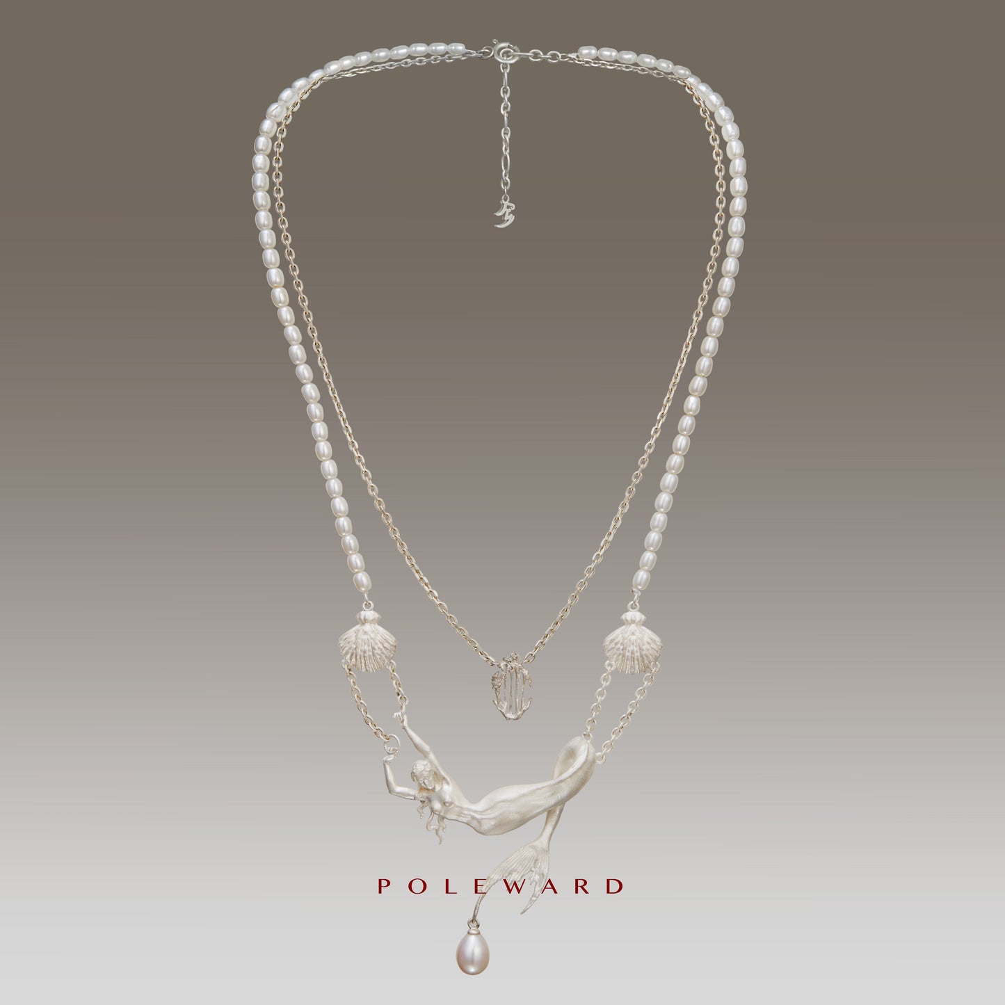 YamSuph series Mermaid Silver Necklace