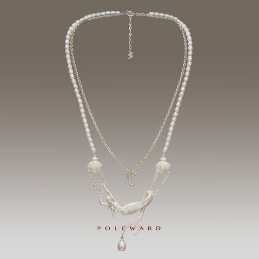 YamSuph series Mermaid Silver Necklace