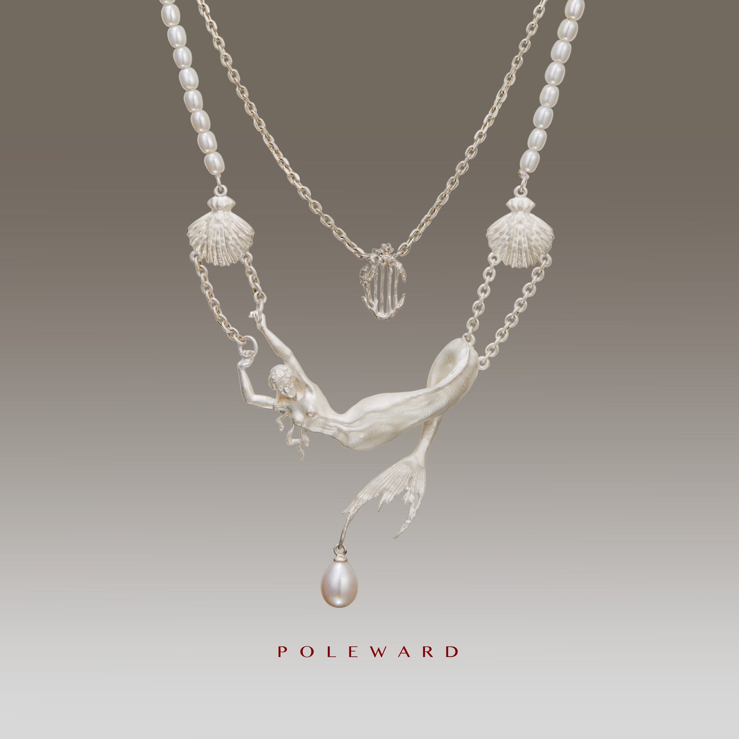 YamSuph series Mermaid Silver Necklace
