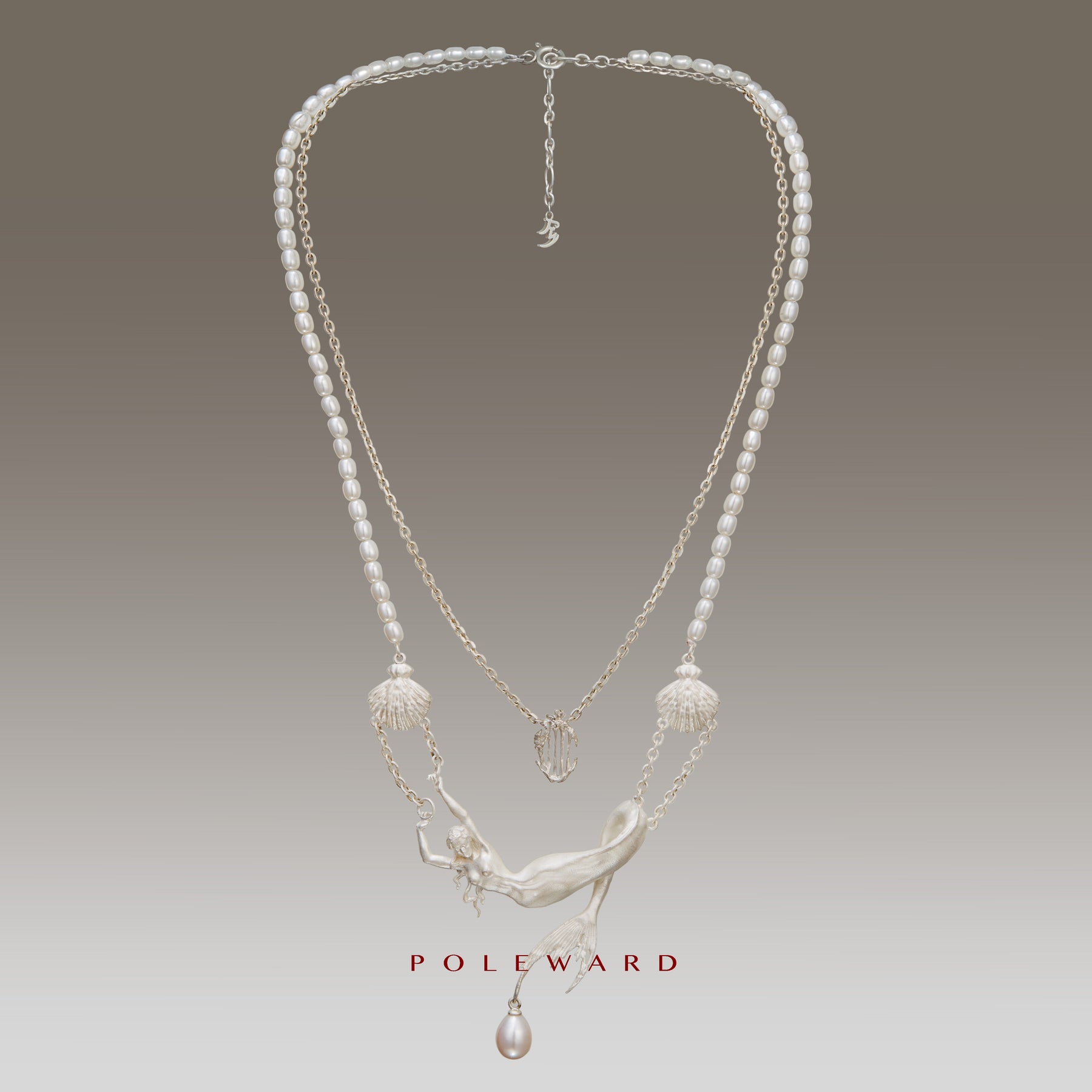 Yam Suph · Mermaid Silver & Pearl Necklace