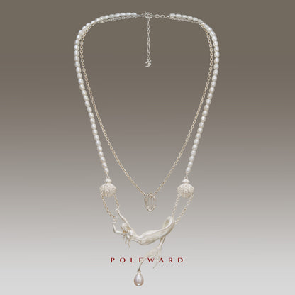 YamSuph series Mermaid Silver Necklace