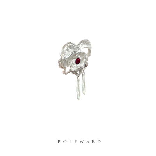 YamSuph series  Crimson Tear Adjustable Ring