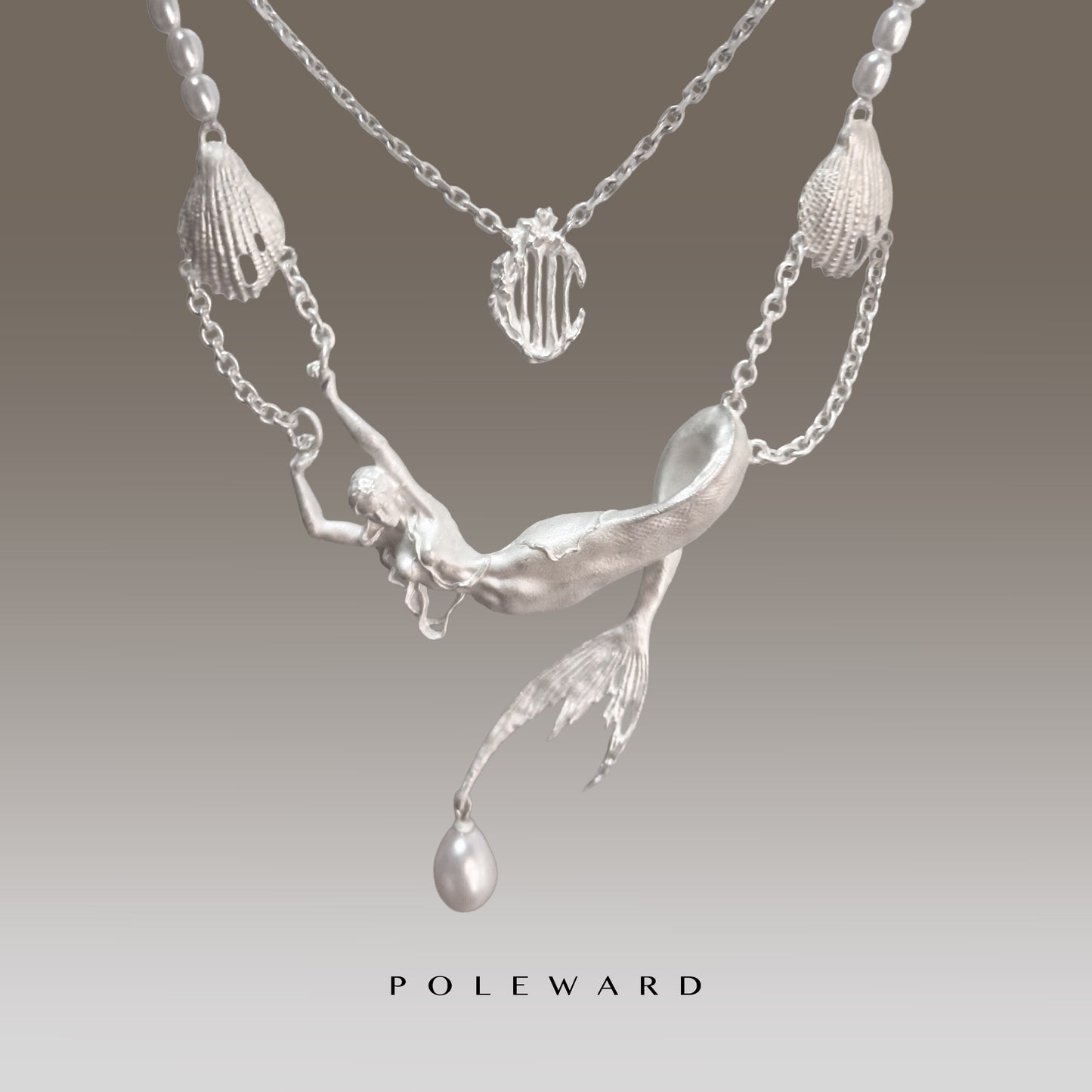 Collar sirena de plata de la serie YamSuph