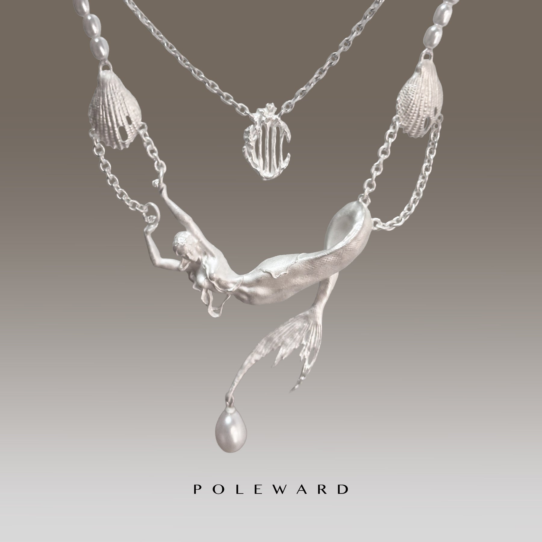 Yam Suph · Mermaid Silver & Pearl Necklace