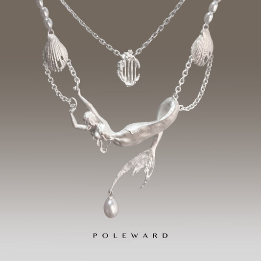 Collar sirena de plata de la serie YamSuph