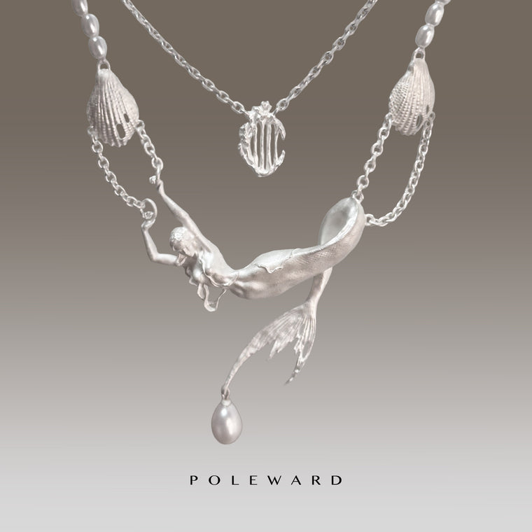 Yam Suph · Mermaid Silver & Pearl Necklace
