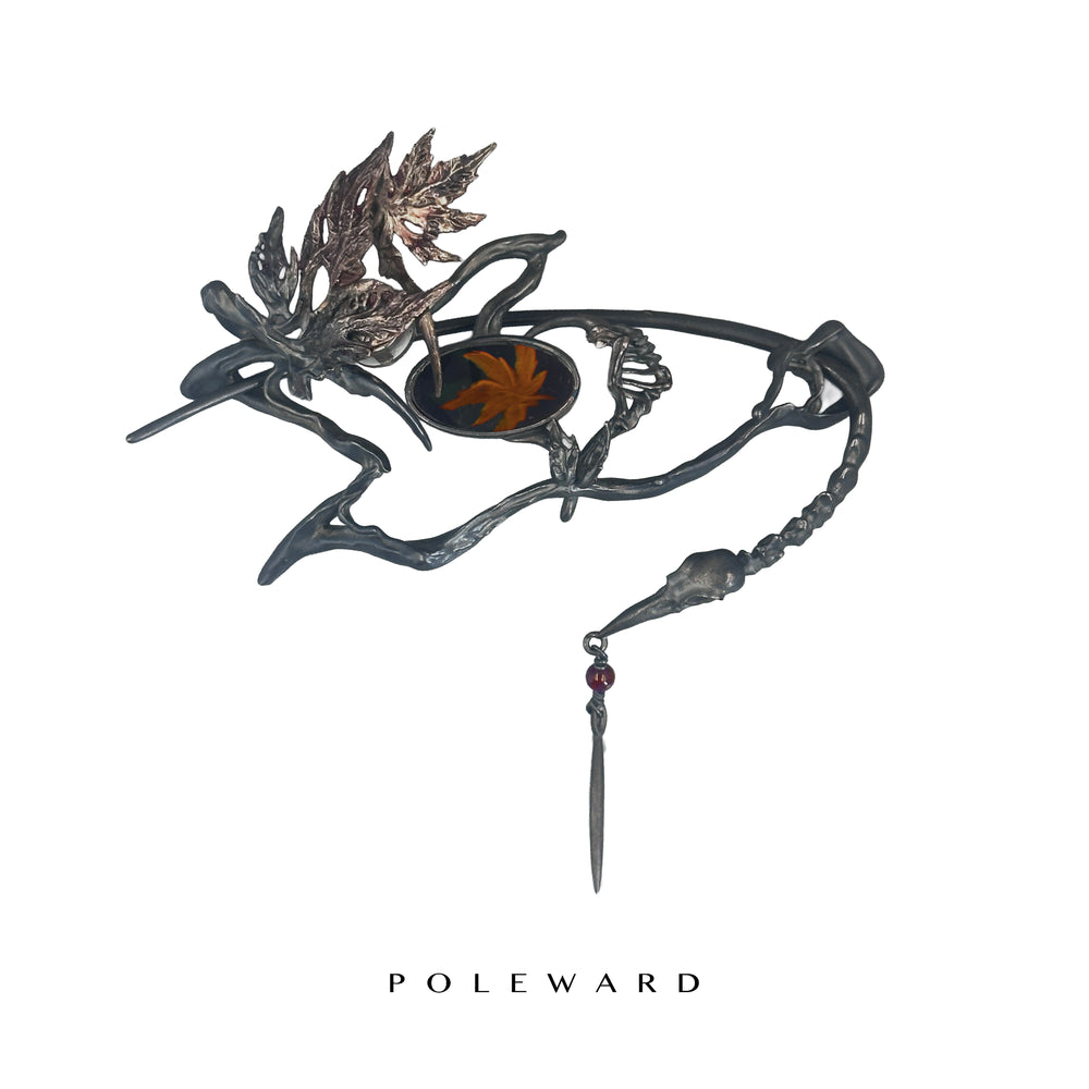 Jin Huan · Maple & Bone Hair Pin