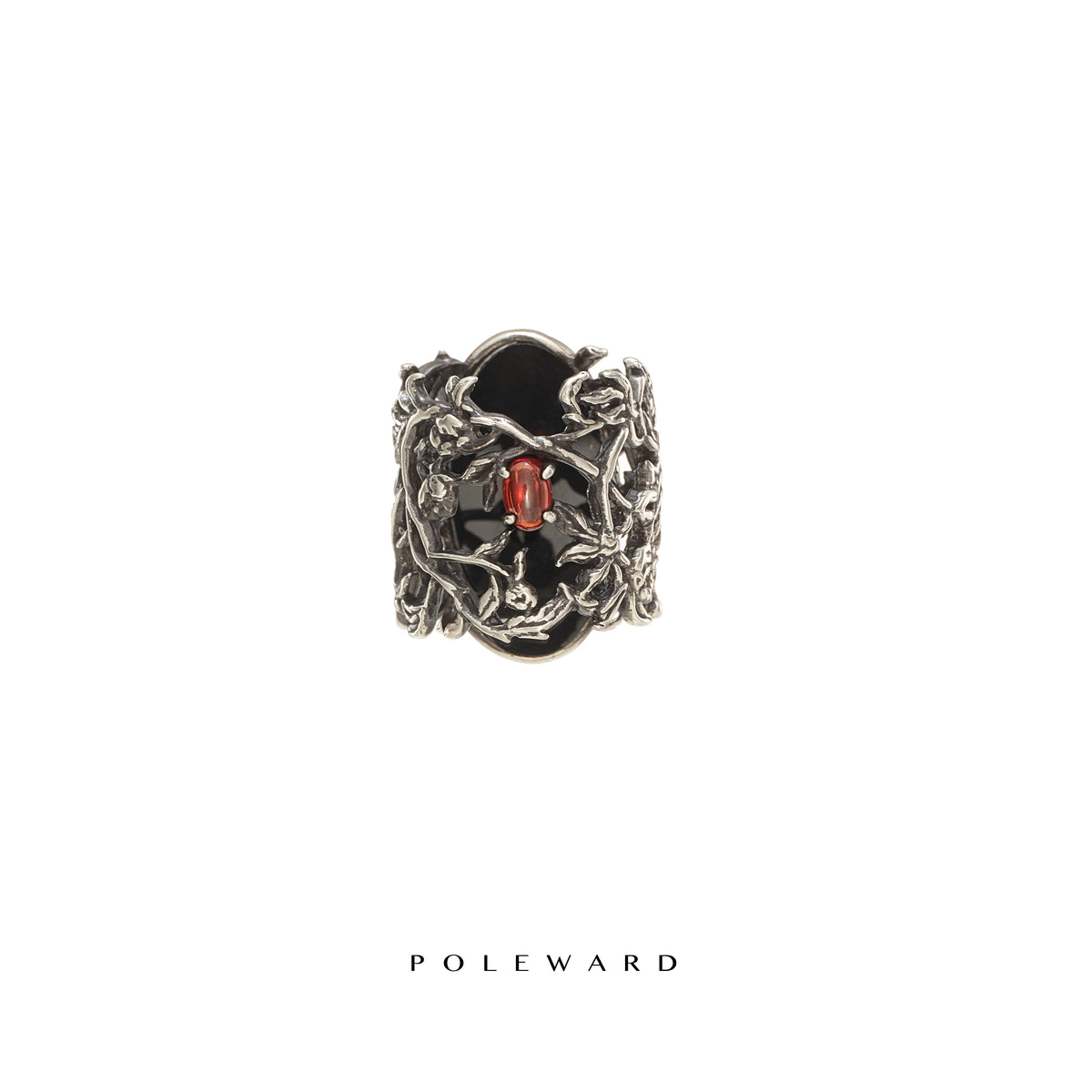 Jin Huan · Holographic Skull Silver Ring