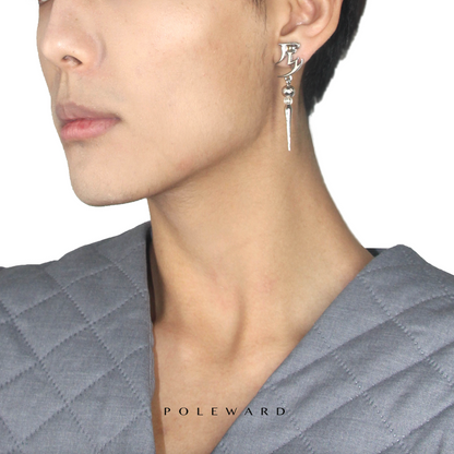 1001 nights silver earring