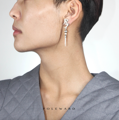 1001 nights silver earring